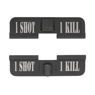 AR-15 Dust Cover - 1 Shot 1 Kill - Phosphate Black