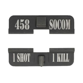 AR-15 Dust Cover - 458 SOCOM - 1 Shot 1 Kill - Phosphate Black