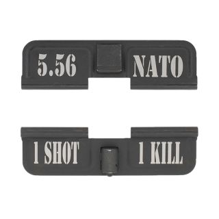 AR-15 Dust Cover - 5.56 NATO - 1 Shot 1 Kill - Phosphate Black