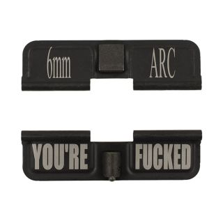 AR-15 Dust Cover - Don't Mess With Texas! - 1 Shot 1 Kill - Phosphate Black