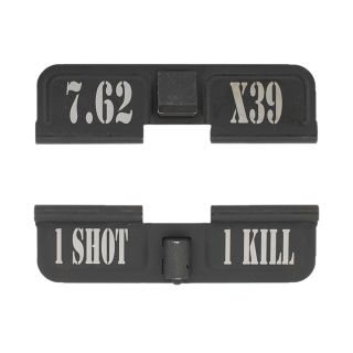 AR-15 Dust Cover - 7.62 X39 - 1 Shot 1 Kill - Phosphate Black