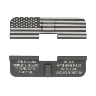 AR-15 Dust Cover - American Flag Wrap - 2nd Amendment - Phosphate Black