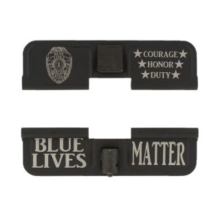 AR-15 Dust Cover - Blue Lives Matter - Phosphate Black
