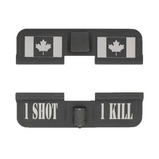 AR-15 Dust Cover - Canadian Flag 1S1K - Phosphate Black