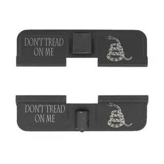 AR-15 Dust Cover - Don't Tread On Me - Double Image - Phosphate Black