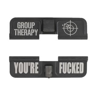 AR-15 Dust Cover - Group Therapy - You're Fcked - Phosphate Black
