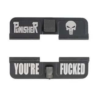 AR-15 Dust Cover - Punisher - You're Fcked - Phosphate Black