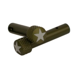 AR-15 Extended Takedown Pins - American Star - Anodized Olive Drab Green