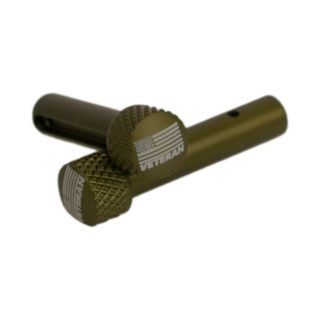 AR-15 Extended Takedown Pins - American Veteran - Anodized Olive Drab Green