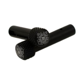 AR-15 Extended Takedown Pins - Coast Guard - Anodized Black