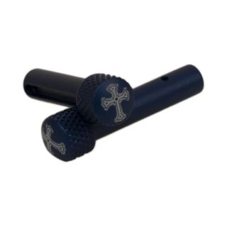 AR-15 Extended Takedown Pins - Holy Cross - Anodized Blue