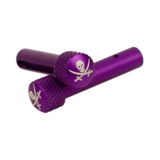 AR-15 Extended Takedown Pins - Jolly Roger - Anodized Purple