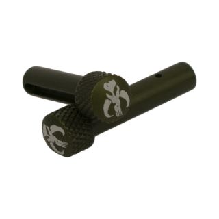 AR-15 Extended Takedown Pins - Mandalorian - Anodized Olive Drab Green