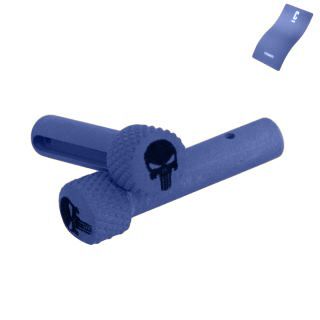 AR-15 Extended Takedown Pins — Punisher Skull | Cerakote Finish - NRA Blue