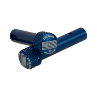 AR-15 Extended Takedown Pins - Right to Bear Arms - Anodized Blue