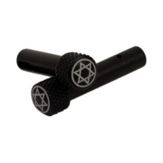 AR-15 Extended Takedown Pins - Star of David - Anodized Black