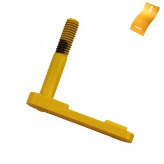 AR-15 Magazine Catch - Blank - Cerakote Sunflower Yellow