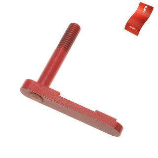 AR-15 Magazine Catch - Blank - Cerakote Firehouse Red