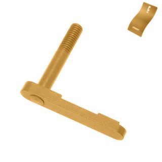 AR-15 Magazine Catch, Cerakote Gold