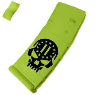 2nd Amendment Skull Cerakote Zombie Green| Magpul PMAG 30 – AR-15 Magazine