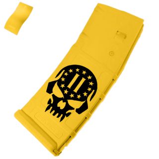 2nd Amendment Skull Cerakote Sunflower Yellow | Magpul PMAG 30 – AR-15 Magazine