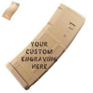 Magpul 30rd PMAG - Cerakote FS Brown Sand - Custom Engraved