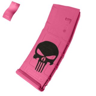 Punisher Skull Cerakote Prison Pink Magpul PMAG 30 – AR-15 Magazine | 5.56 / .223