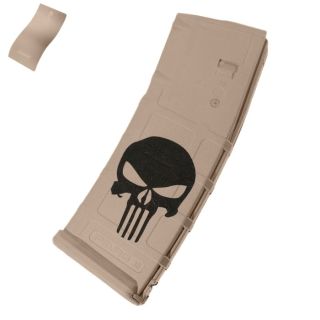 Punisher Skull Cerakote FDE Magpul PMAG 30 – AR-15 Magazine | 5.56 / .223