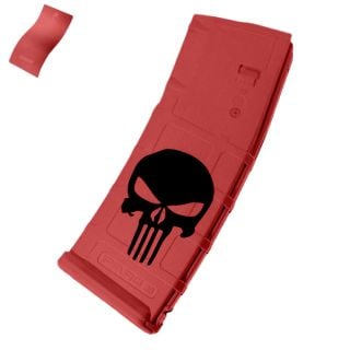 Punisher Skull Cerakote Firehouse Red Magpul PMAG 30 – AR-15 Magazine | 5.56 / .223