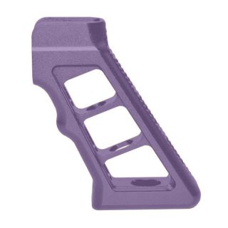 AR-15 Cerakote Skeletonized Aluminum Pistol Grip - Bright Purple