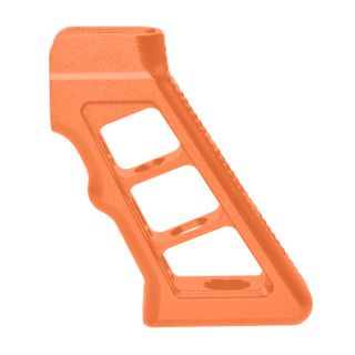 AR-15 Cerakote Skeletonized Aluminum Pistol Grip - Hunter Orange