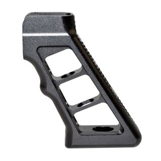 AR-15 Cerakote Skeletonized Aluminum Pistol Grip - Anodized Black