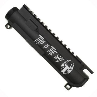 Mandalorian AR-15 Stripped Upper Receiver | Engraved Upper