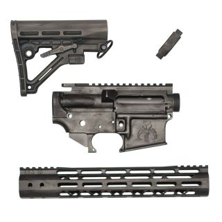 AR-15 Builder Set - Mandalorian - Cerakote Battleworn Beskar (FFL Required)