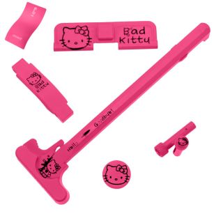 AR-15 Upgrade Bundle - 5 Piece - Hello Kitty - Cerakote Prison Pink