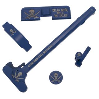 AR-15 Upgrade Bundle - 5 Piece - Jolly Roger - Cerakote Blue