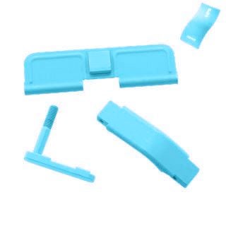 AR-15 Upgrade Kit #2 | Dust Cover, Magazine Catch & Trigger Guard | Robin's Egg Blue