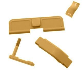 AR-15 Upgrade Kit #2 | Dust Cover, Magazine Catch & Trigger Guard | Gold