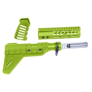 AR-15 Pistol Furniture Set w/ Micro Breach Brace – 7” M-LOK Handguard & Buffer Tube Kit | Zombie Green
