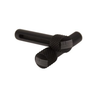 AR-10 Extended Takedown Pin - American Flag - Anodized Black