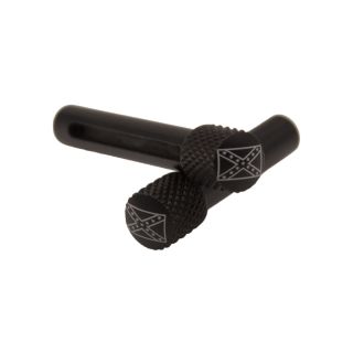 AR-10 Extended Takedown Pin - Confederate Flag - Anodized Black