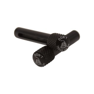 AR-10 Extended Takedown Pins - Don't Tread On Me - Anodized Black