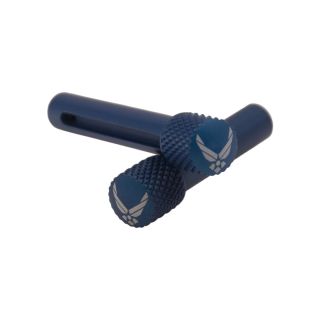AR-10 Extended Takedown Pins - USAF Air Force - Anodized Blue