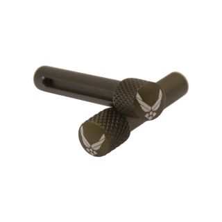 AR-10 Extended Takedown Pins - USAF - United States Air Force - Olive Drab Green