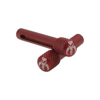 AR-10 Extended Takedown Pins - Mandalorian - Anodized Red