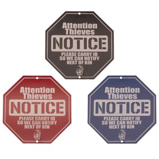 Yard Sign - Attention Thieves