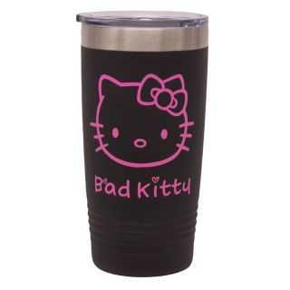 20 oz. Vacuum Insulated Tumbler - Cerakote Armor Black/Prison Pink - Bad Kitty