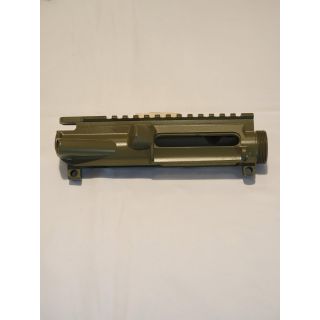 AR-15 Stripped Upper Receiver  - *ORPH*  Blank - Cerakote Bazooka Green , Display Sample