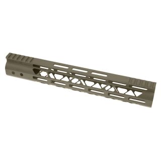 AR-15 Mod Lite Skeletonized M-LOK Free Float Handguard - Cerakote Black Gold