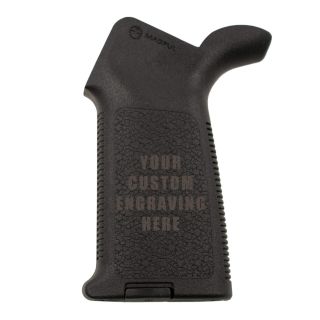 AR-15 Magpul MOE Grip - Custom Laser Engraved - Black